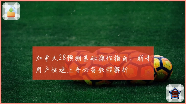 加拿大28预测基础操作指南：新手用户快速上手必备教程解析